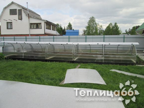 Парник Рада Бабочка под поликарбонат, ширина 1,3 метра